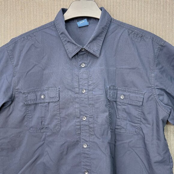 Propper Mens 2XL/R Short Sleeve Navy Button-Up Shirt - Picture 4 of 10